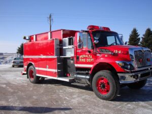Peralta Fire Department Tanker in red