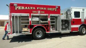 Peralta Fire Department fire truck storage
