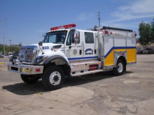 Side view of Peralta Fire Department Tanker