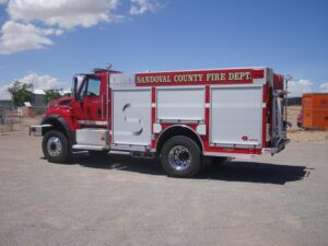 La Cueva with Sandoval County Fire Dept board