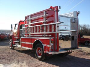 Tyrone VFD fire truck with mirror back