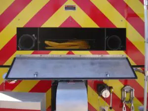 Part of fire truck